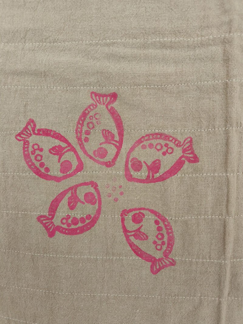 fish print quilt