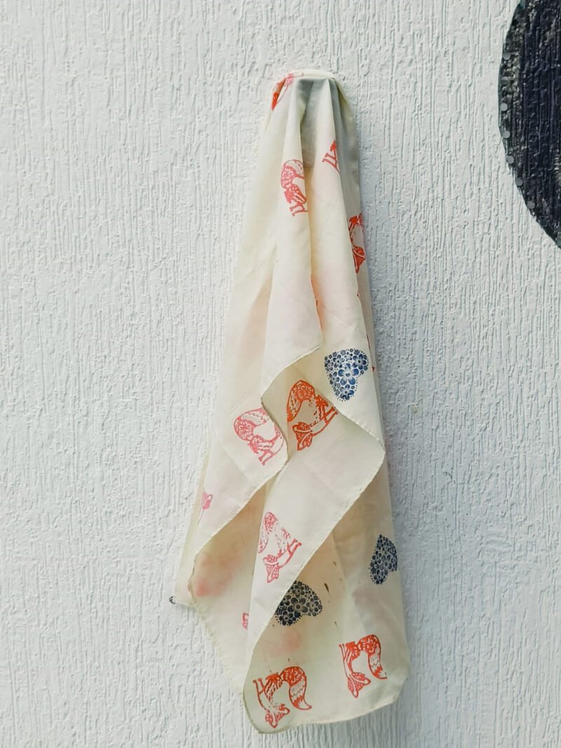 fox print stole