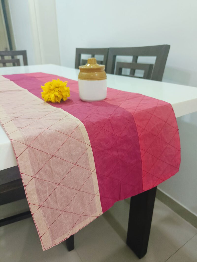 pink organdy runner