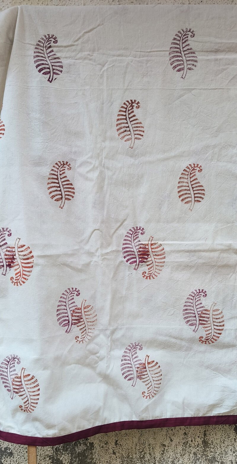 Dohar Peacock and Leaf Print