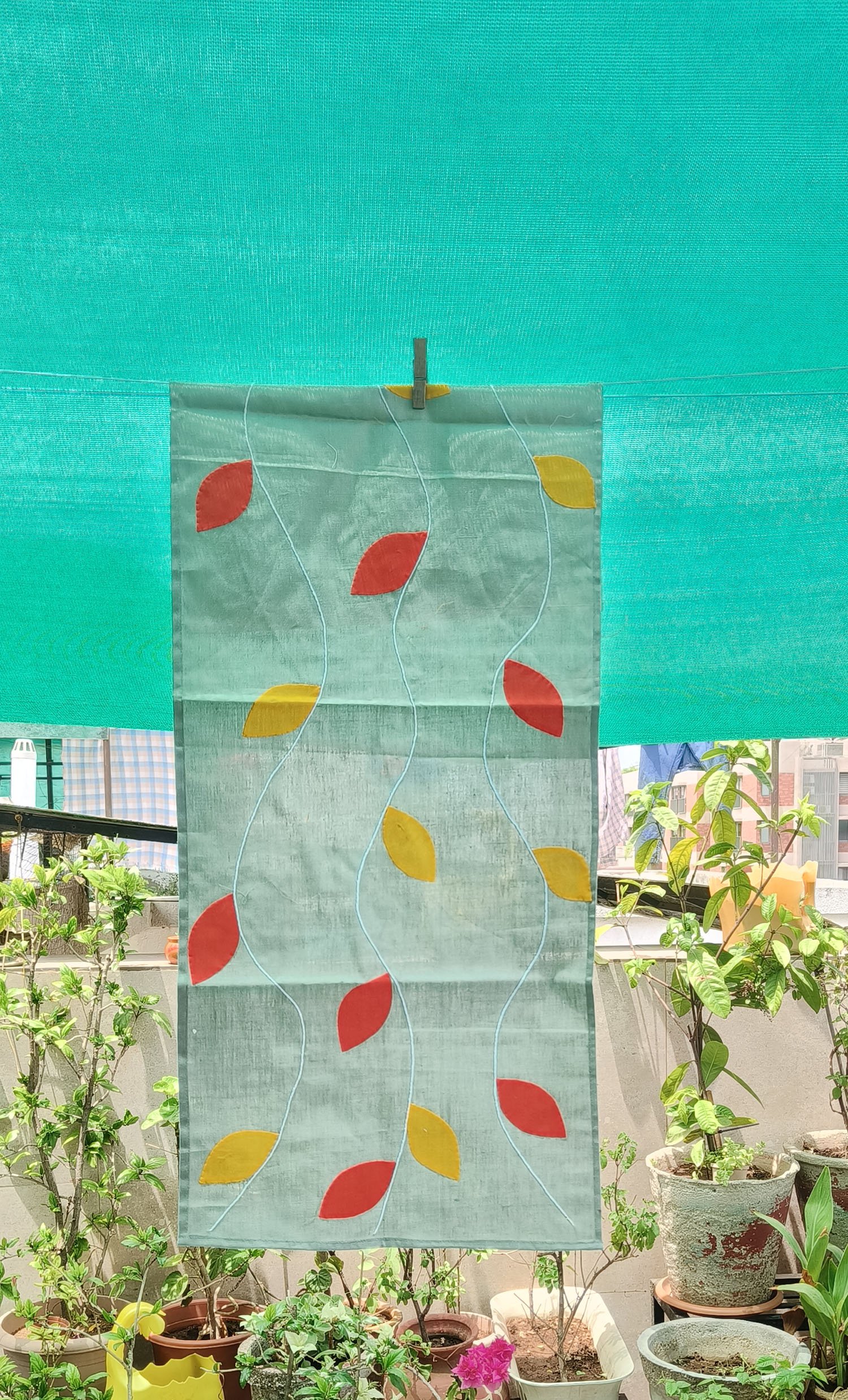 Table runners in applique - trellis - Image 3