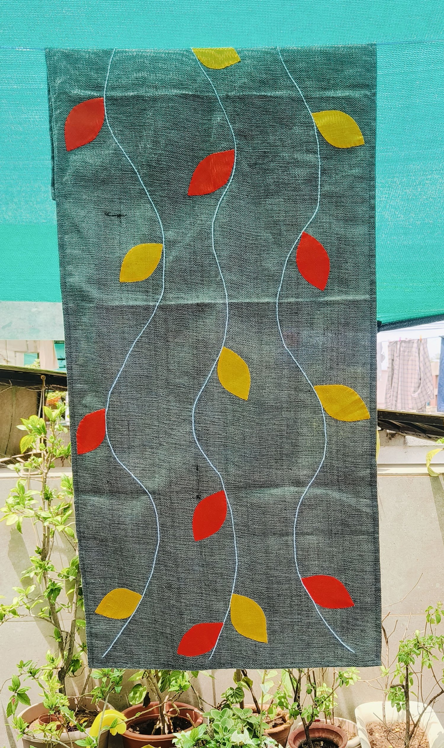 Table runners in applique - trellis - Image 4