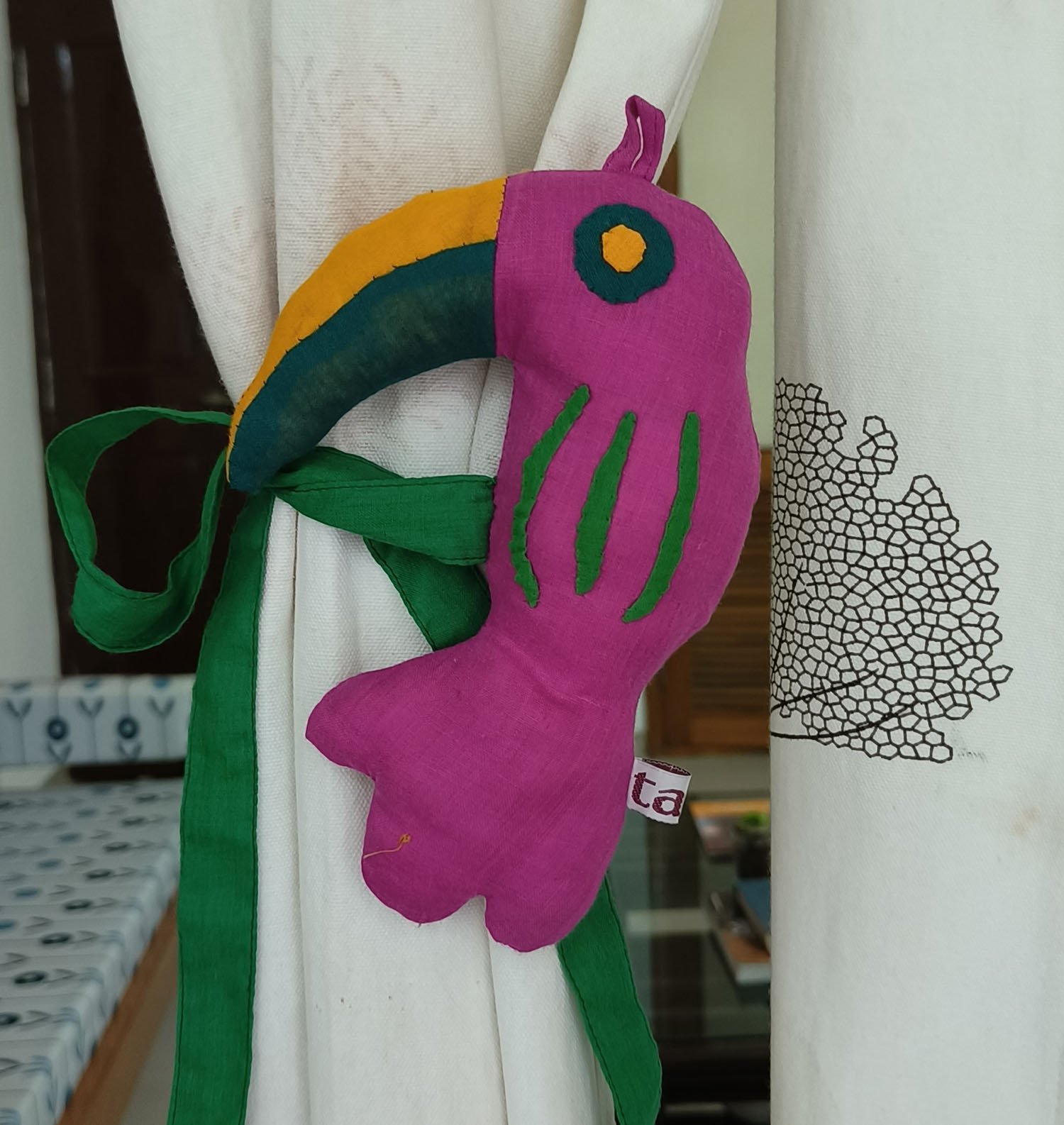 Toucan curtain ties - Small - Image 4