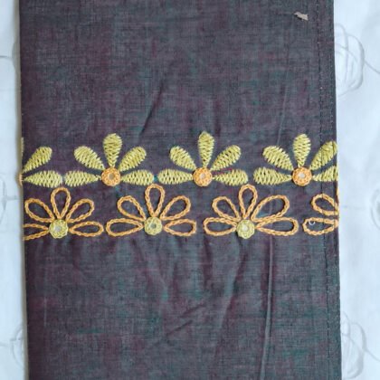 Memory Planner - Leaf green embroidered