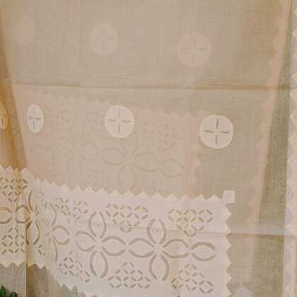Applique Organdy dupatta